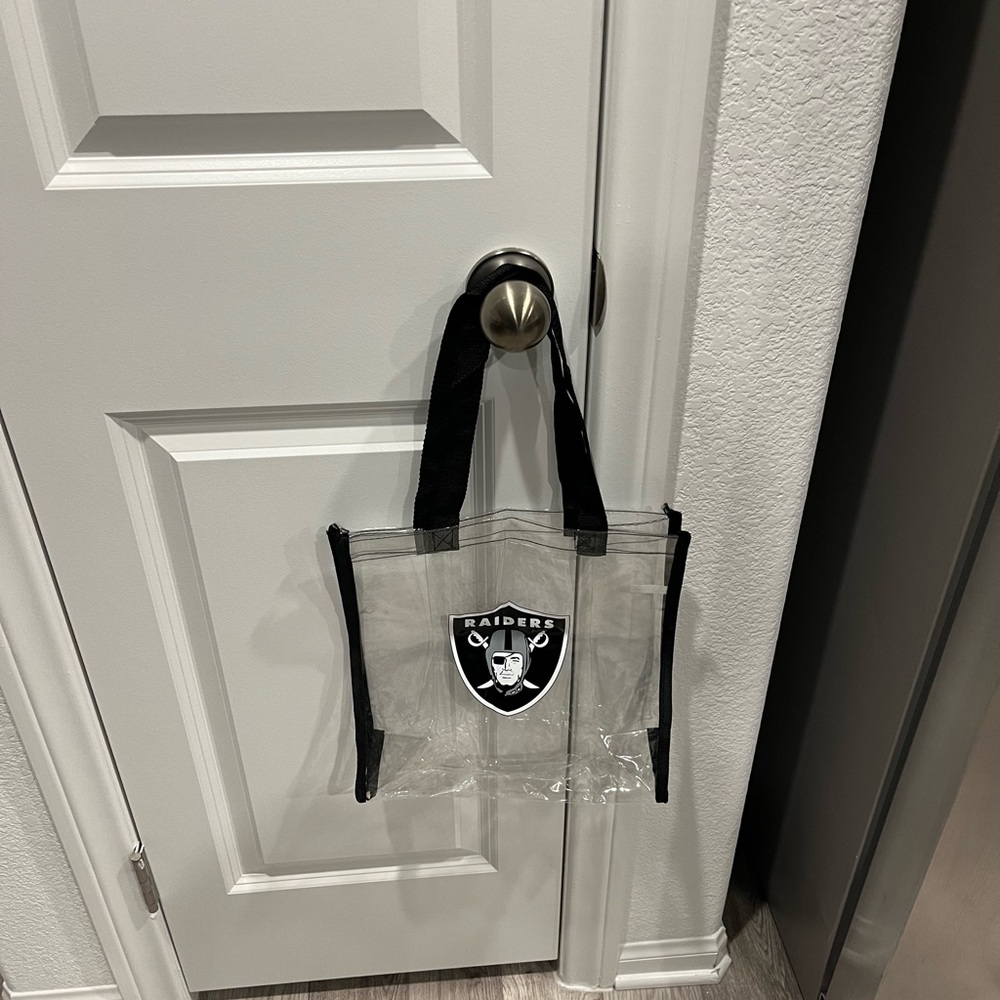 Raiders Logo Clear Tote Bag